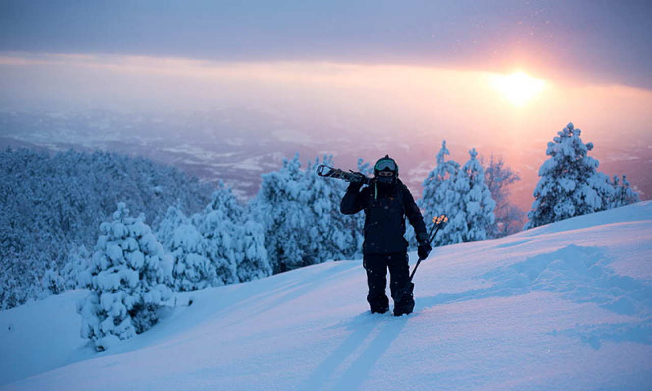 SKIING WITHIN AN INCH OF BELGRADE